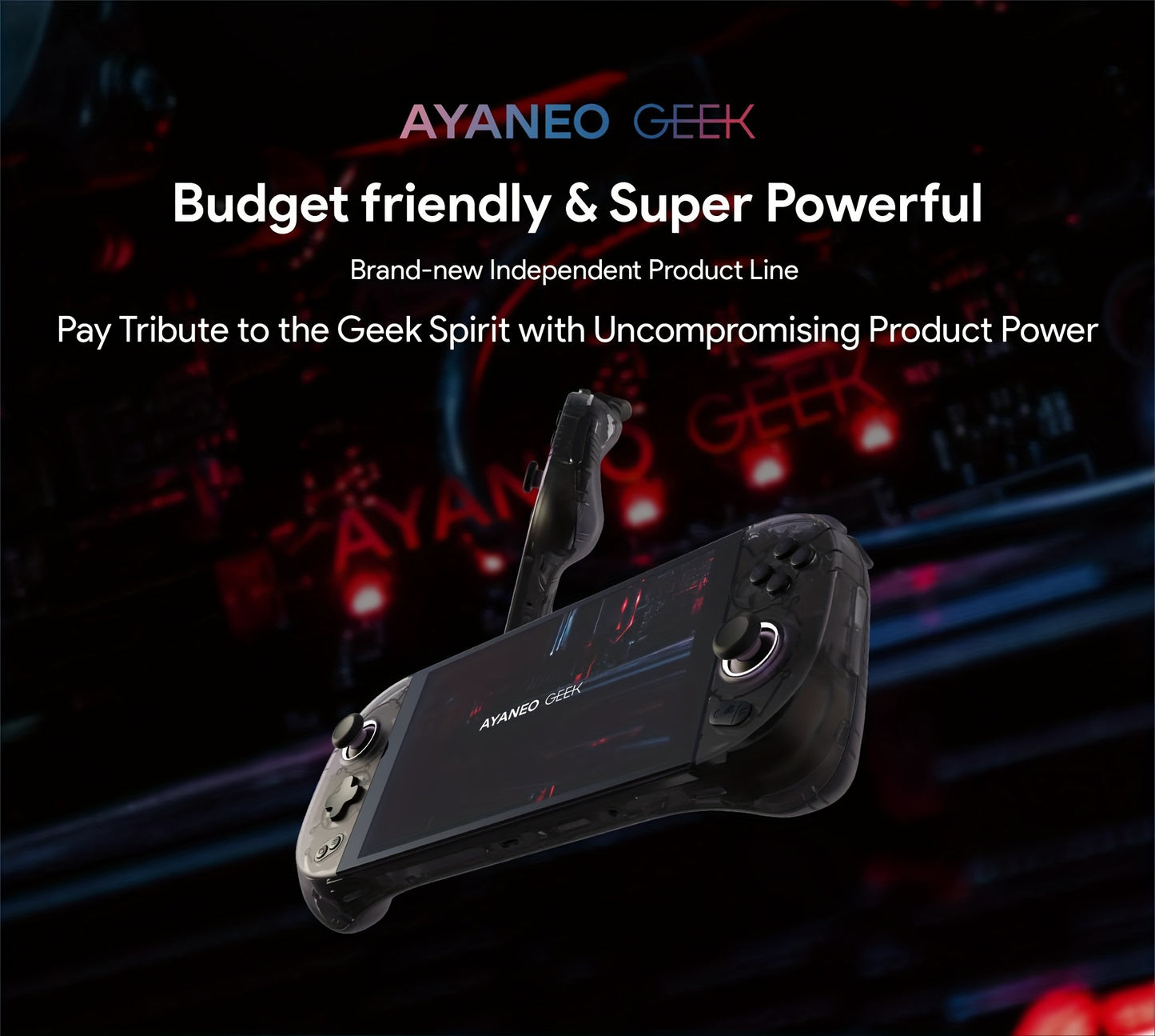 AYANEO GEEK (AMD R7-6800U)- 7 Inches Handheld PC Game Console Win 11 Laptop Touch Screen PC Video Game Console, CPU AMD Ryzen 7 6800U Processor Tablet PC